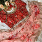 Premium Soft Pure Georgette Embroidery Saree Floral Thread Work