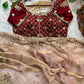 Premium Fendy Satin Saree with 3mm Sequence Embroidery & Designer Blouse