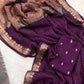Premium Viscose Georgette Saree with Matching Viscose Blouse