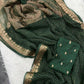 Premium Viscose Georgette Saree with Matching Viscose Blouse