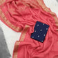 Premium Viscose Georgette Saree with Matching Viscose Blouse