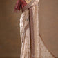 Pure Soft Zimmy Choo Silk Saree with Heavy Multi-Thread Embroidery & Sequin Work