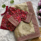 Pure Soft Zimmy Choo Silk Saree with Heavy Multi-Thread Embroidery & Sequin Work