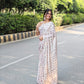 Premium Japan Satin Digital Print Saree with Khatli Handwork & Arco Border