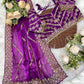 Pure Soft Zimmy Choo Silk Lehariya Saree with Heavy Embroidered Borders