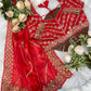 Pure Soft Zimmy Choo Silk Lehariya Saree with Heavy Embroidered Borders