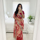 Premium Twill Net Prism Print Saree with Sequin Embroidery