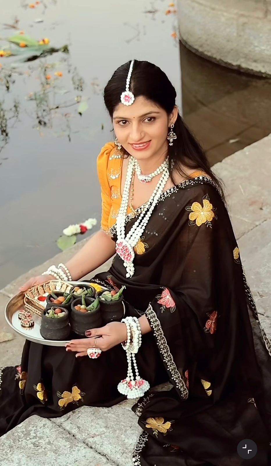 Soft Rangoli Silk Premium Embroidered Mirror Work Saree