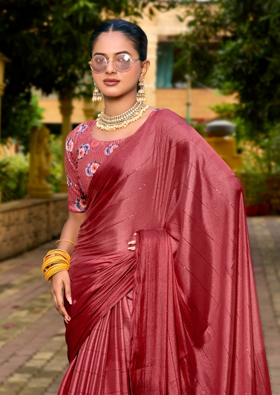 Premium 3D Velvet Weaving Designer Saree with Digital Embroidery