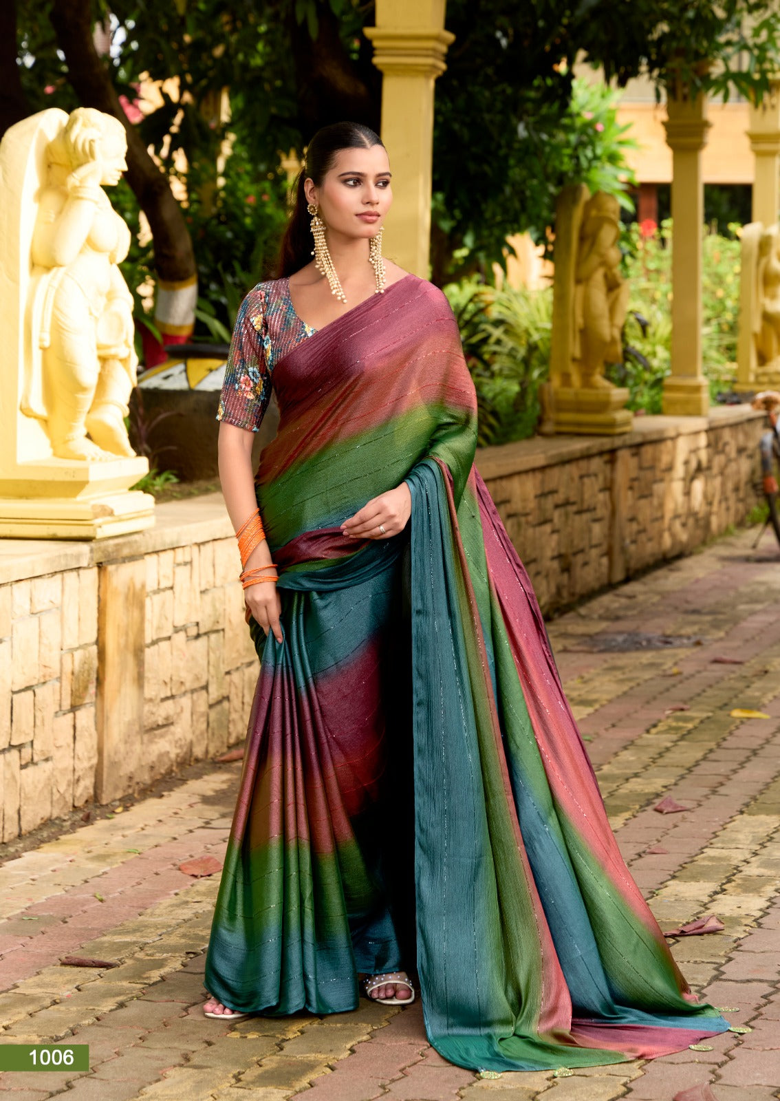 Premium 3D Velvet Weaving Designer Saree with Digital Embroidery