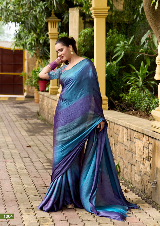 Premium 3D Velvet Weaving Designer Saree with Digital Embroidery