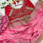 Premium Fendy Satin Saree with 3mm Sequin Embroidery & Lehriya Work