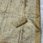 Premium Pure Tussar Linen Saree with Digital Print & Sequin Work