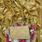 Celebrity Inspired Soft Space Silk Saree with Designer Blouse