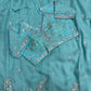 Rich Look Crunchy Silk Saree with Sequence Embroidery & Heavy Border