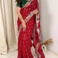 Premium Pure Chiffon Saree with Gadhwal Silk Blouse