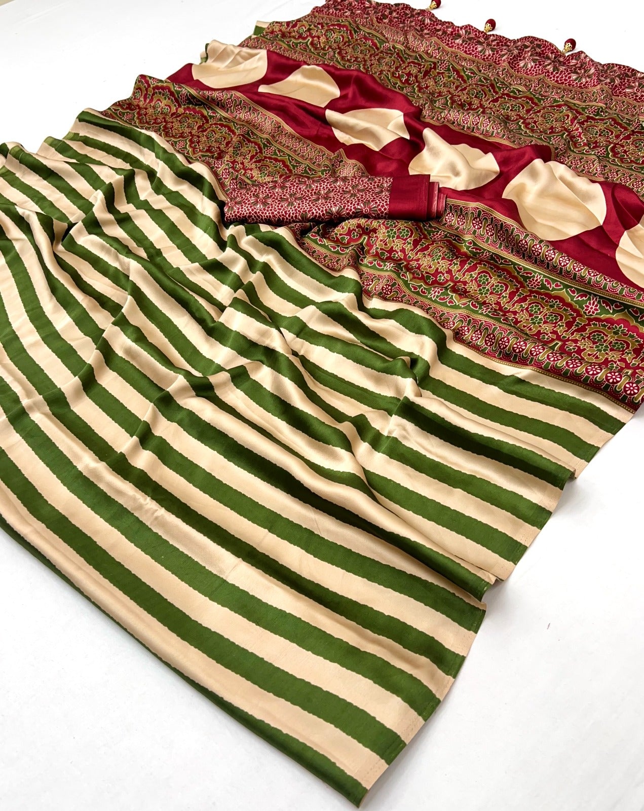 Premium Semi Modal Saree with Matching Blouse Piece