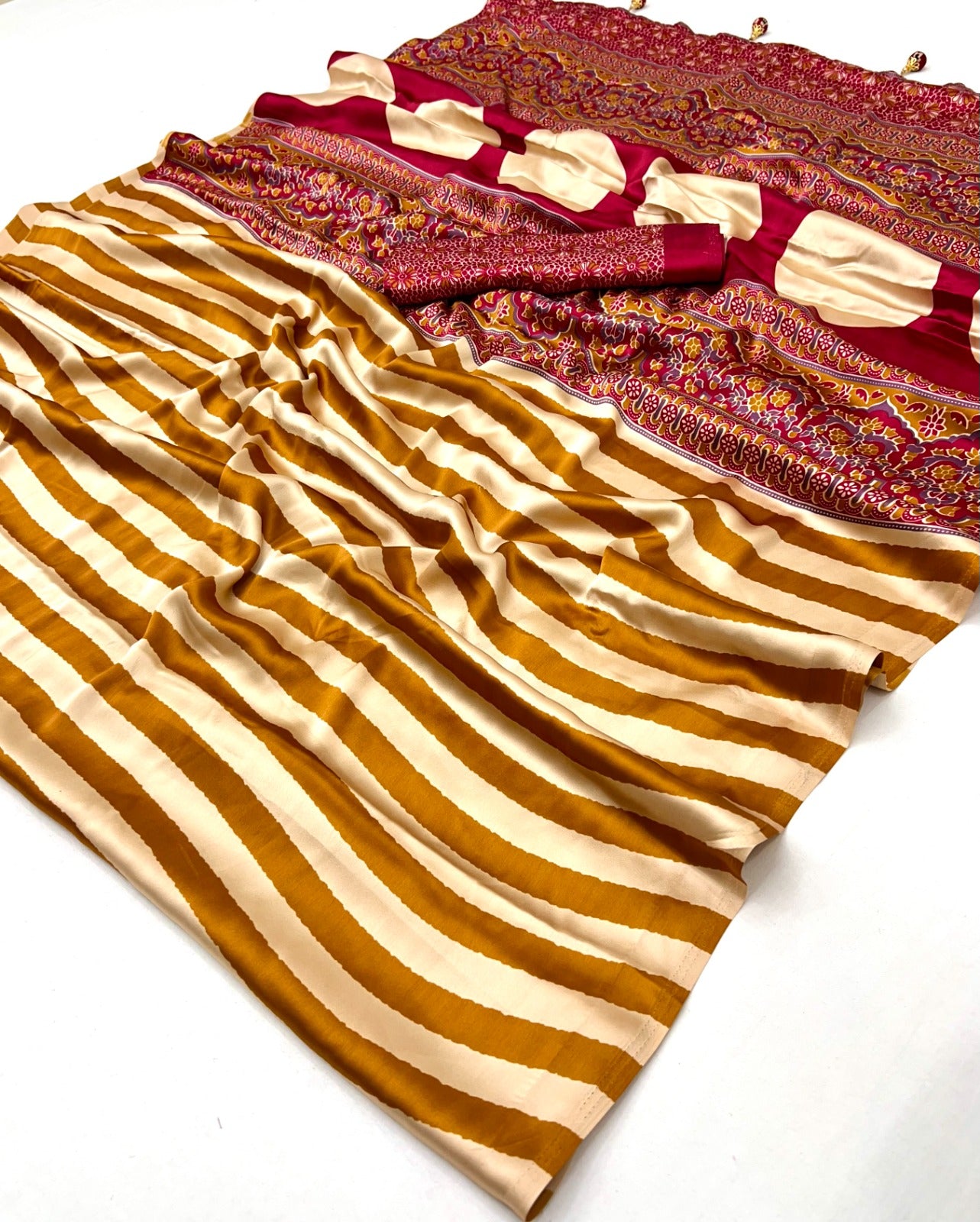 Premium Semi Modal Saree with Matching Blouse Piece