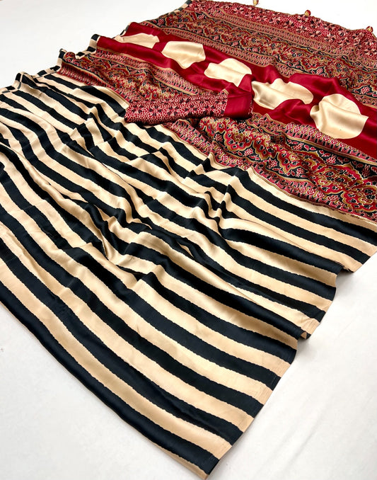 Premium Semi Modal Saree with Matching Blouse Piece