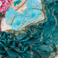 Premium Fendy Satin Lehariya Saree with 3mm Sequin Embroidery & Heavy Border