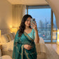 Premium Fendy Satin Lehariya Saree with 3mm Sequin Embroidery & Heavy Border