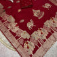 Hand-Dyed Dola Silk Saree with Zarkan & Meena Work – Artisanal Luxury Edition
