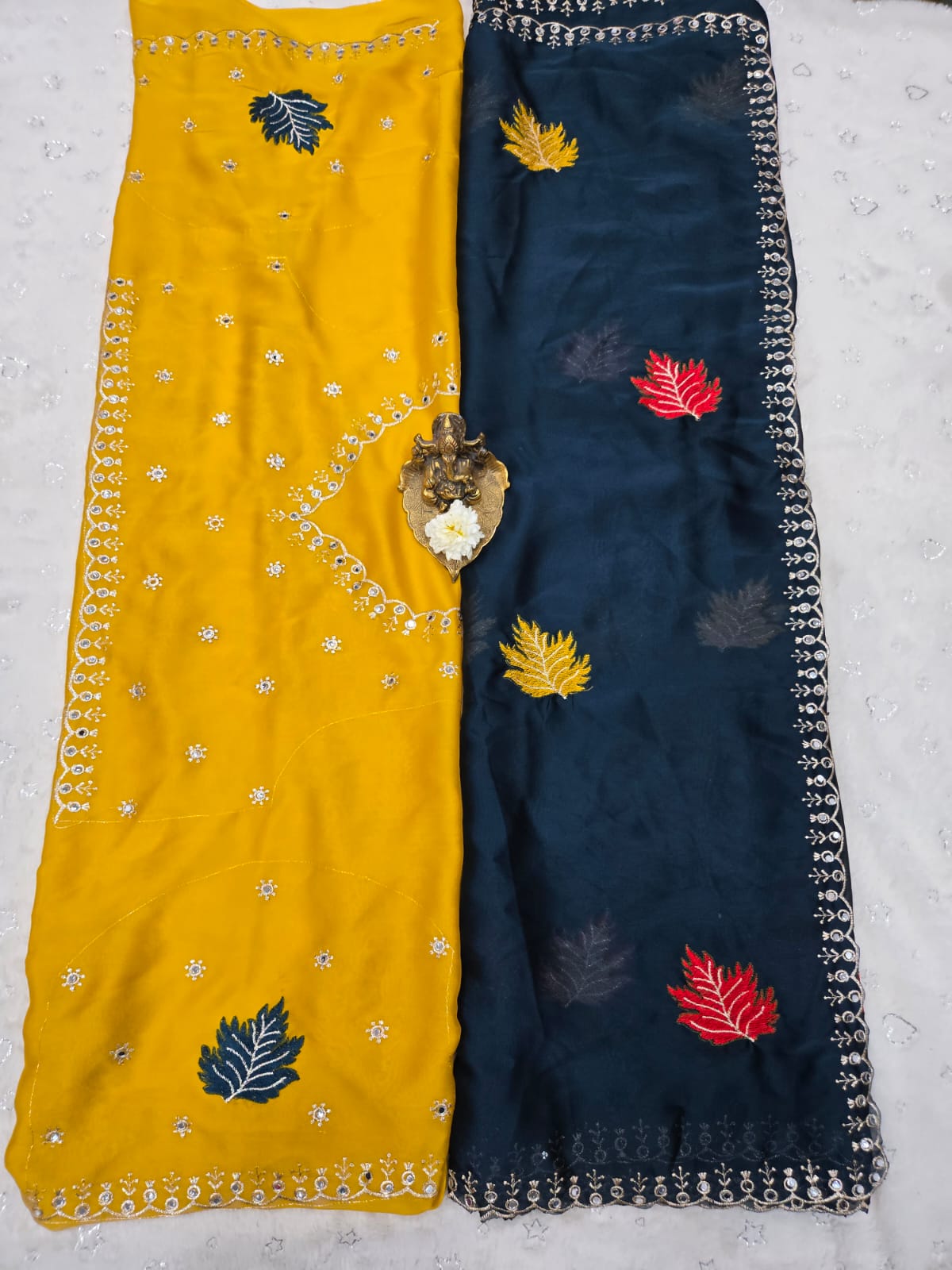 Rangoli Silk Saree with Original Jari & Real Mirror Work