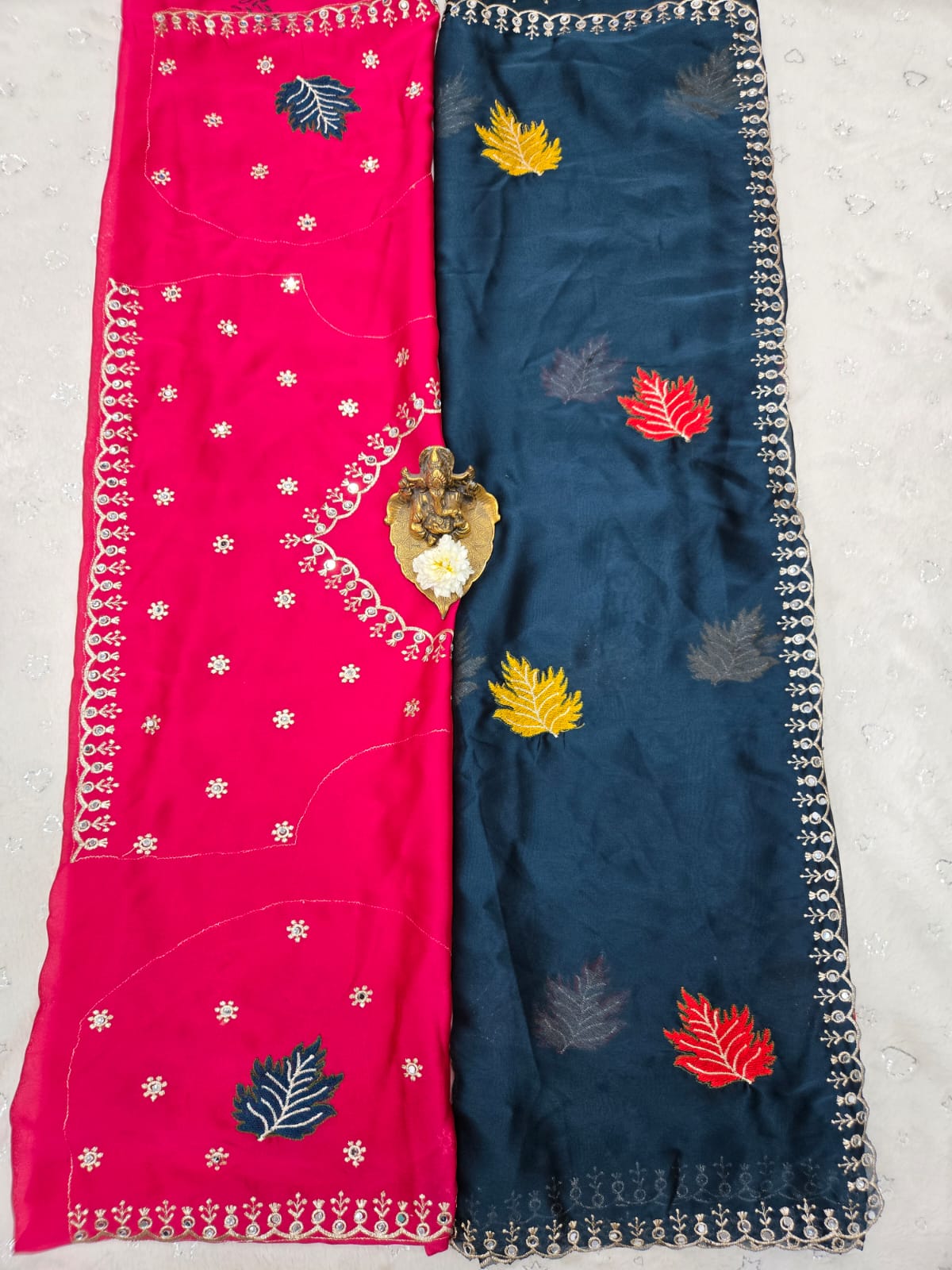 Rangoli Silk Saree with Original Jari & Real Mirror Work
