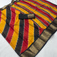 Dola Silk Printed Saree with All-Over Jacquard Border