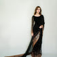 Heavy Soft Georgette Saree with Elegant Sequins Embroidery -BLACK