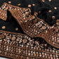 Heavy Soft Georgette Saree with Elegant Sequins Embroidery -BLACK