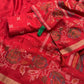 Premium Kashmiri Style Printed Mul Cotton Saree with Thread & Sequin Work
