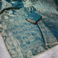 Premium Satin Jacquard Silk Saree with Zari Weaving & Pearl Lace Border