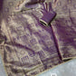 Premium Satin Jacquard Silk Saree with Zari Weaving & Pearl Lace Border