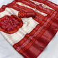 Premium Dola Silk Printed Saree with Jacquard Border & Jari Weaving
