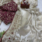 Wedding Special Jimmy Chu Saree with Heavy Sequence Embroidery