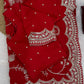 Premium Soft Heavy Glooming Vichitra Saree with Embroidered C-Pallu