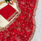 Premium Soft Heavy Glooming Vichitra Saree with Embroidered C-Pallu