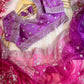Pure Soft Organza Silk Saree with Prism Design & Heavy Embroidery Panel Border Work