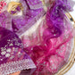 Pure Soft Organza Silk Saree with Prism Design & Heavy Embroidery Panel Border Work