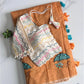 Premium Chanderi Saree with All-Over Umbrella Embroidery Work