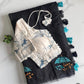 Premium Chanderi Saree with All-Over Umbrella Embroidery Work