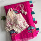 Premium Chanderi Saree with All-Over Umbrella Embroidery Work