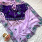 Soft & Rich Fendy Satin Saree with Heavy Embroidery Border & All-Over Work Buttis