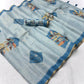 Premium Erode Silk Saree with Digital Print & Beautiful Aari Work