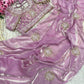 Fandy Satin Saree with Khatli Butti Work & All-Over Arco Border