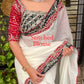 Luxury Bandhej Twist Saree in NC Satin with Cotton Stitched Blouse