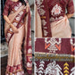 Premium Tusser Cotton Silk Saree with Digital Print Hand Zari Khata Work