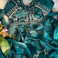 Space Silk Saree with Heavy Butta Embroidery & Beads Work Tone-to-Tone Aari Work