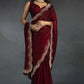 Pure Soft Fendy Satin Silk Saree with Heavy Hand Jharkhand Border